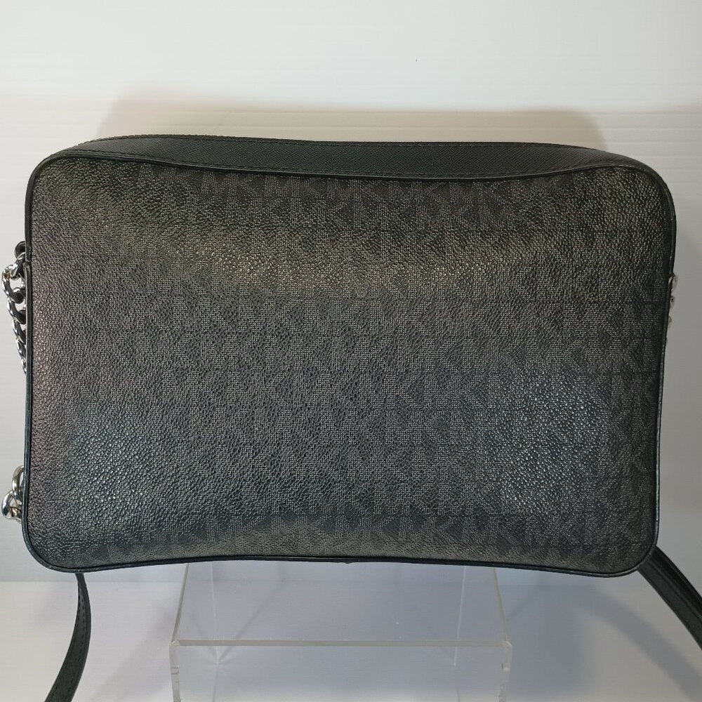 MK Jet Set LG EW Saffiano Crossbody Bag LOGO BLK, Used, See Pics! - Picture 3 of 14